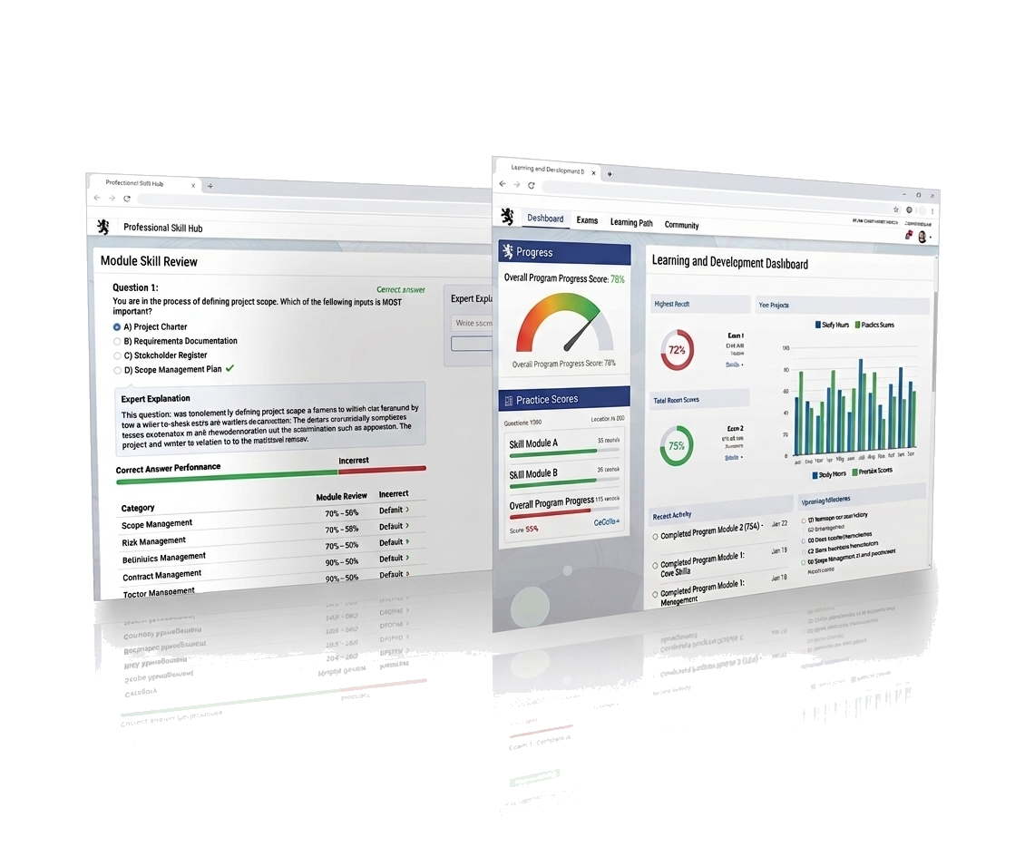 SLAS Exam progress dashboard preview